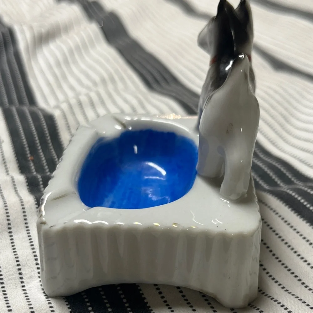 Vintage Scottish Terrier  Dog Ashtray - Made in Japan